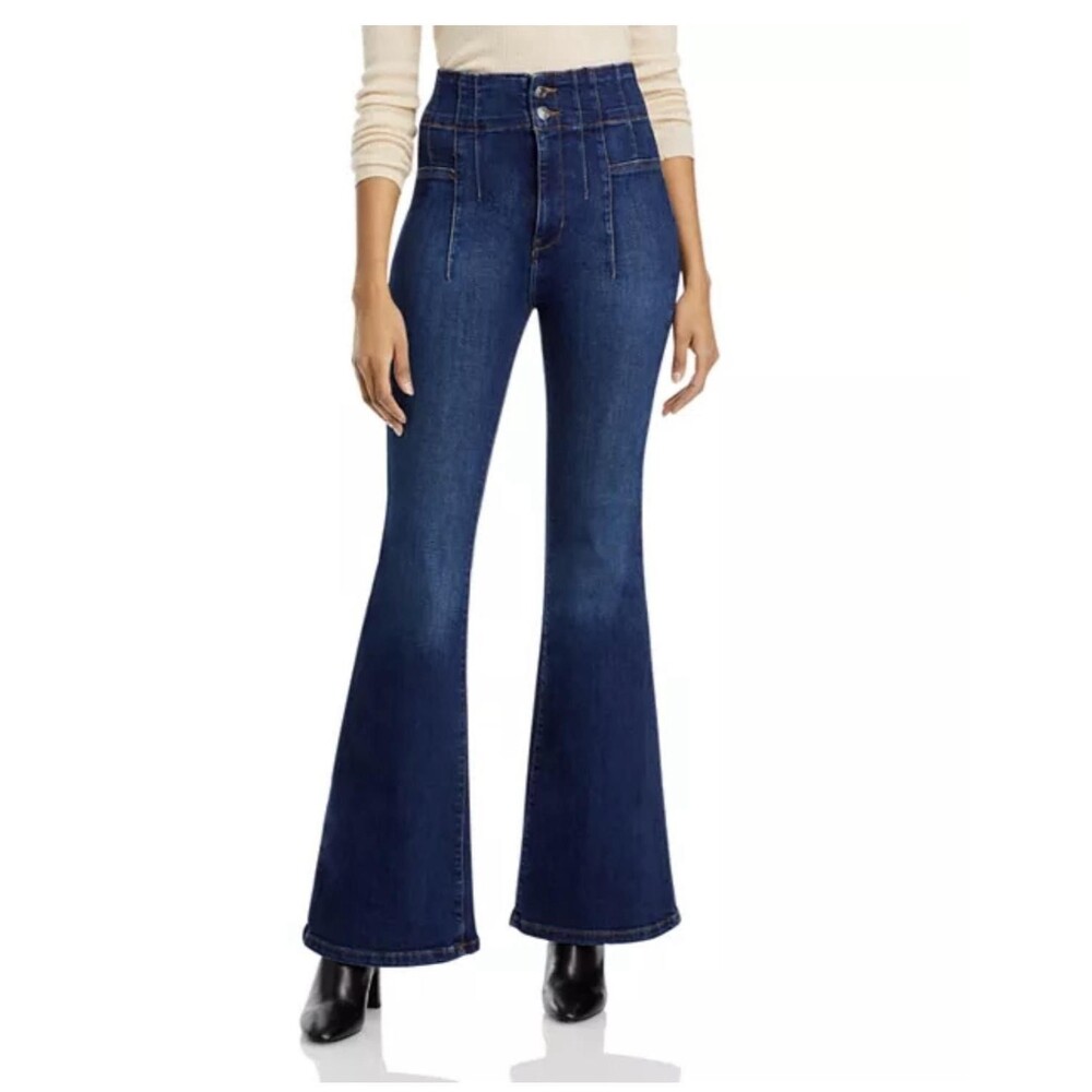 We The Free‎ Jeans Womens 27 Blue High Rise Flare Bell Bottom High Waist Boho